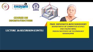 Lecture 28 : Recursion (Contd.)