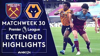 West Ham United v. Wolves | PREMIER LEAGUE HIGHLIGHTS | 6/20/2020 | NBC Sports