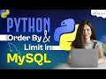 Order By & Limit in MySQL | Python MySQL Tutorial - Python Full Course For Beginner