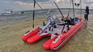 THIS IS BETTER than your BOAT? Sea Eagle FastCat12 FULL SEND Sea Trial  (Part 1)