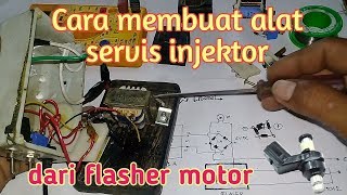 Membuat alat servis injektor dari flasher (sinyal injektor portable)