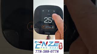 Ecobee温控器如何设置温度后一直保持设置温度不变?|How to adjust Ecobee thermostat temperature holding? #smartthermostat