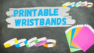 Customizable Printable Wristbands - Teacher DIY