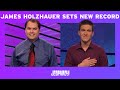 James Holzhauer Beats Roger Craig’s Single-Game Winnings Record | JEOPARDY!