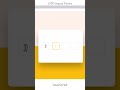 OTP Code Verification Form in HTML CSS & JavaScript