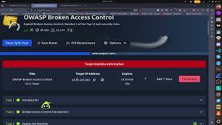 OWASAP Broken Access Control TryHackMe WalkThrough