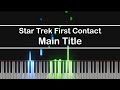 Star Trek First Contact - Main Title / Locutus // Piano Tutorial // Synthesia