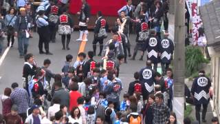 旧常滑地区祭礼2016（日） 瀬木字 世楽車  00098 一木橋2　常滑春まつり2016　山車祭り