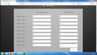 Time Table Management System | Student Projects
