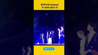 BTS Full Journey 2010-2023 💜 #bts #shorts #youtubeshorts