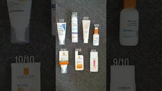 Rating some sunscreens that I'm using currently. :) #sunscreen #sunscreenrating #sunprotection