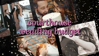 all about our courthouse wedding! | budget breakdown