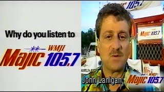 1995 WMJI Majic 105.7 TV Commercials | John Lanigan, Jimmy Malone, John Webster, Cleveland Radio