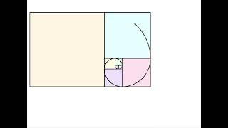 A fibonacci Spiral, animated with Python "Turtle".