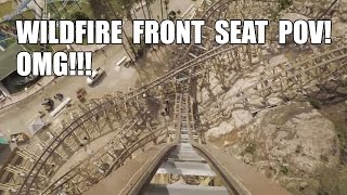 INSANE! Wildfire Roller Coaster Front Seat *REAL* POV Kolmarden Zoo Sweden