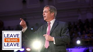 Nigel Farage speech at Leave Means Leave rally