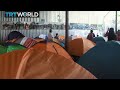 Tijuana Migrants: Hundreds of migrants wait to seek asylum