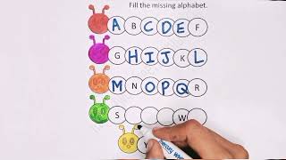 abc missing letters writing and tracing for kids learning