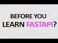 Before learning Fastapi, Watch This!!! #fastapi #coding #tutorial #pythontutorial