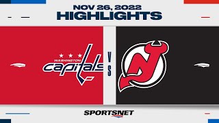NHL Highlights | Capitals vs. Devils - November 26, 2022