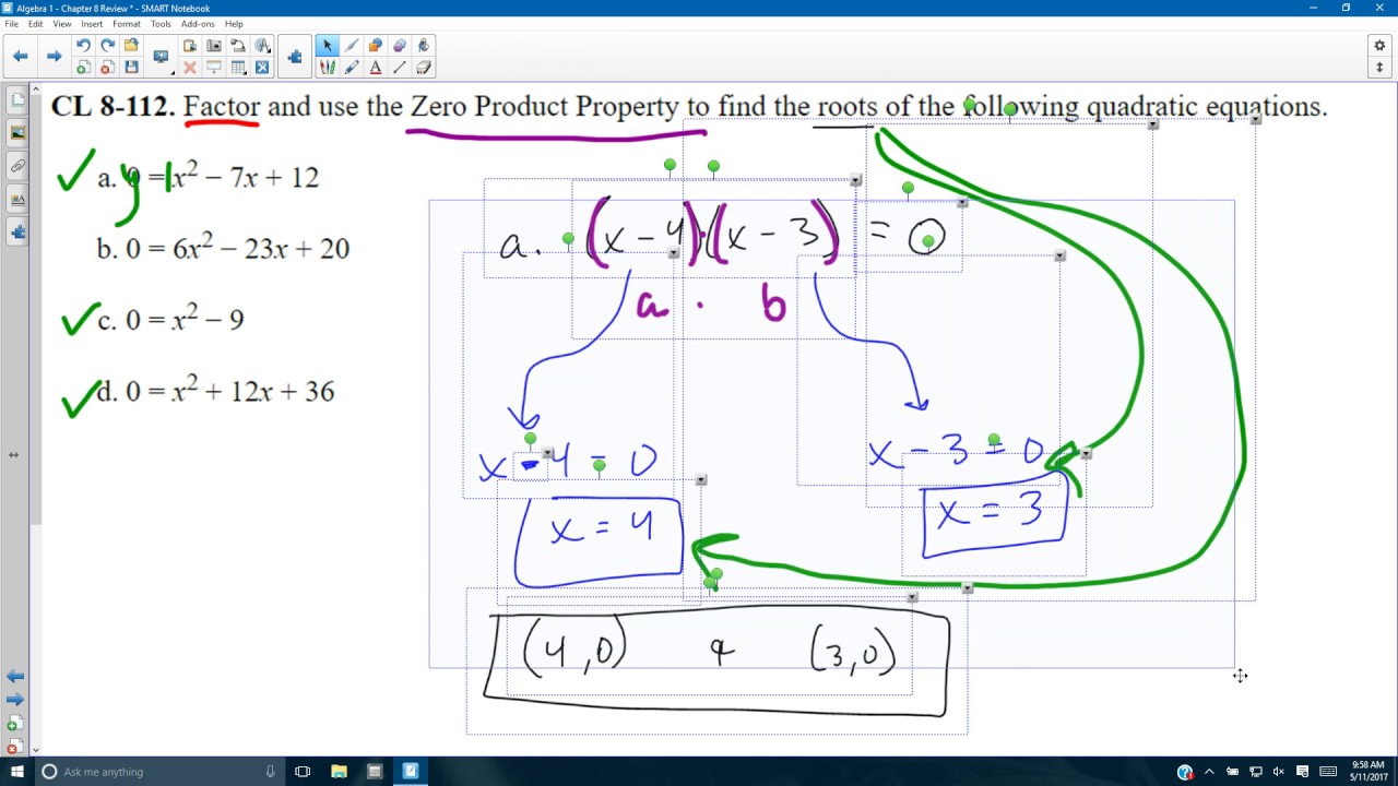 Algebra 1: Chapter 8 Review - YouTube