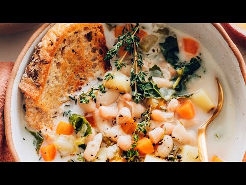 1-Pot Vegan White Bean Soup – Minimalist Baker Recipes