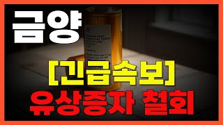 🔥[금양] - 🔴유상증자 철회 호재일까? 불성실법인예고 불가피