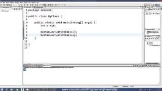 Java Tutorial For Beginners 7 Increment Operator and Assignment Operator