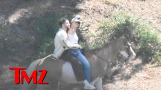 Bad Bunny and Kendall Jenner Riding Horses Together | TMZ TV