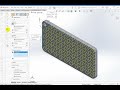 การใช้คำสั่ง linear pattern และ fillet ใน solidwork ep11