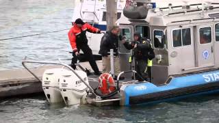 Search for missing person in the water at Seaport Landing