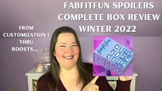 Fabfitfun Full Spoilers Complete Box Review of Winter 2022 / All Choices!!