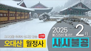 2025 을사년 2월 1일 토요일 | OWBN 오대산 월정사 사시불공 |