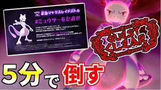 【ポケモン剣盾】ミュウツーハンター【回復無しで5分でクリアできます】