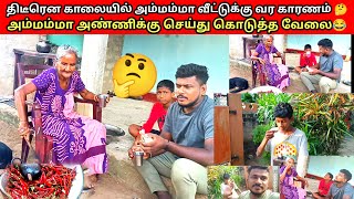 காலையில் அம்மம்மா வந்து அண்ணிக்கு இப்படி வேலை செய்ய காரணம் 😱