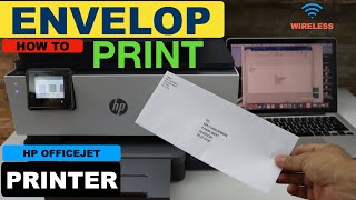 How To Print Envelope On HP OfficeJet Printer, Quick \u0026 Easy With MS World !