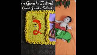 Ganesh chaturthi theme Baby Photo-Shoot ideas at Home 😘#ganeshchaturthi #babyphotoshoot #viralvideo