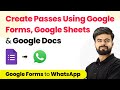How to Create Passes Using Google Forms, Google Sheets & Google Docs