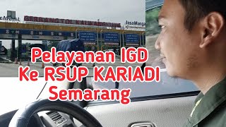 Pelayanan Ambulan Pasien IGD Ke RSUP Kariadi Semarang || Sirine Ambulance Emergency