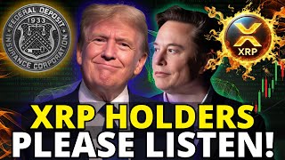 The FDIC Just Confirmed What's Coming For XRP | Elon Musk Wants To Expose Everything!! Huge News!