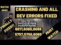 Crashing And Dev Errors FIXED Call Of Duty Modern Warfare|Dev error 6065,6068,6071,5757,5759 FIXED