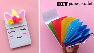 Origami Paper wallet Tutorial | How To Make Paper Gift Bag | School hacks / Origami craft with paper