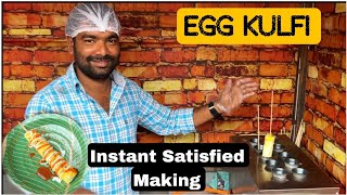 Delicious Egg kulfi satiafying making //Tending Street food// Hyderabad street food