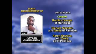 Kayson Justin Simon ~ Long Obituary