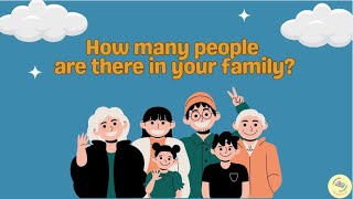 Learn Family Vocabulary \u0026 How to Ask How Many People Are There in Your Family? | Easy English Lesson