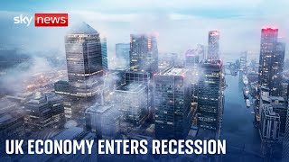 UK economy enters recession as GDP falls 0.3%