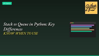 Python Queue vs Stack Demystified | Deep Dive for Beginners #programming #python #coding
