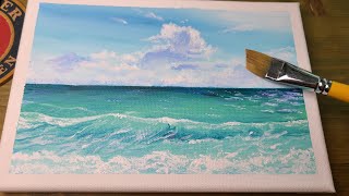 중급 아크릴화 8강 바다풍경 엄청쉽게그리는 방법 acrylic painting easy seascape