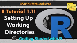 Setting Up Working Directory in R | R Tutorial 1.11 | MarinStatsLectures