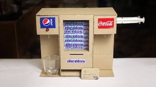 DIY Coca Cola, Pepsi and Mentos Vending Machine